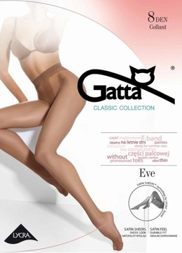 RAJSTOPY GATTA EVE LYCRA MAT 8 DEN ANTILOPE 4/L