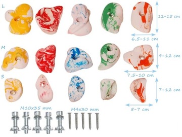 Держатели камней для скалодрома 5 шт. С