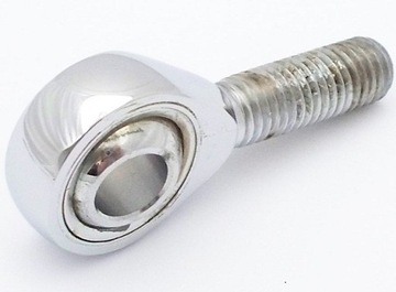 GŁÓWKA CIĘGŁA PRZEGUB KULOWY ŚRUBA M6 CHROMOWANY