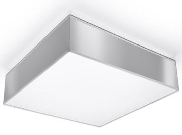 KWADRATOWA LAMPA Abażur Plafon HORUS 35 Szary 10