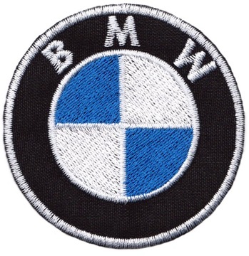 Naszywka naprasowanka BMW termoprzylepna haft 7,5cm