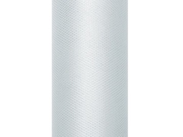 Tiul dekoracyjny 15cm rolka 9m szary tiu15-091