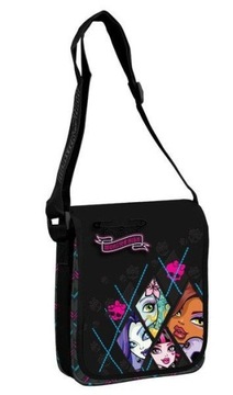 MONSTER HIGH II TOREBKA LISTONOSZKA z KLAPKĄ TORBA ŚREDNIA