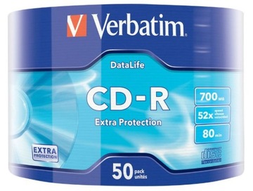 VERBATIM CD-R 700MB 52x 10 штук в конвертах