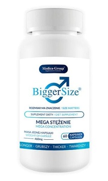 SUPLEMENT DIETY BIGGER SIZE POGRUBIAJĄCY I POWIĘKSZAJĄCY PENISA 60szt