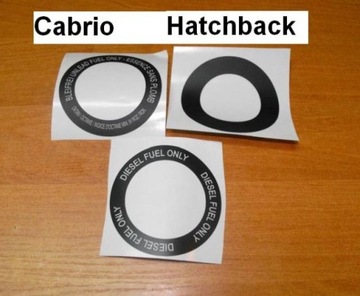 Наклейка на бензобак кабриолета MK1 A1 Golf Jetta