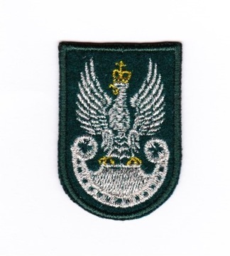 VAR ORZEŁ na beret TŁOCZONY mały ZIELONY FILC