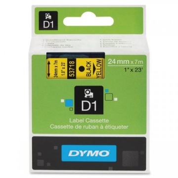 ЛЕНТА ДЛЯ ЭТИКЕТОК DYMO D1 24мм x 7м S0720980 / 53718