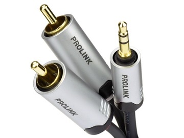 Prolink FTC 103 - kabel mini jack/2xRCA Cinch 5m