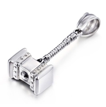 СТАЛЬНОЙ КУЛОН СЕВЕРНЫЙ МОЛОТ ТОРА ВИКИНГОВ