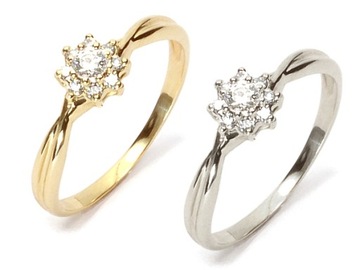 Golden 585 Обратный с Diamond 0,23CT