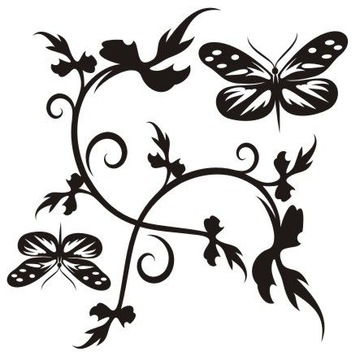 Naklejka na ścianę ścienna - Motylkowa fantazja 8