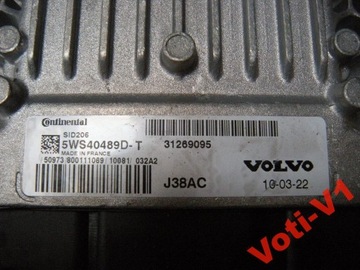 JEDNOTKA MOTORU VOLVO S40 V50 C30 C70 2.0D 10R