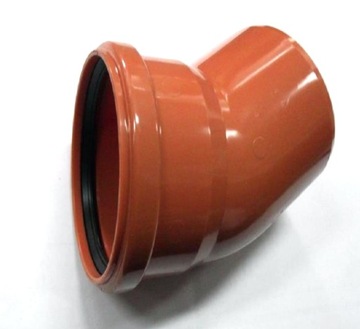 Kanalizacja PCV/PP 110mm kolano 30° pomarańczowe 110/30 ik3175
