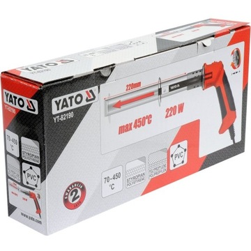 фото ориг. №3, Yato knife thermal to cutting polystyrene 220w 450°c pvc, front right