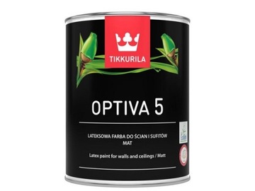 TIKKURILA OPTIVA MATT 5 farba lateksowa 0,45 baz A