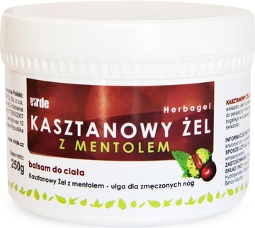 Virde kasztanowy Żel z mentolem 250 ml