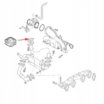 Крышка клапана EGR 1.9 TDI Volkswagen Passat Golf