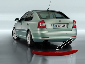 ОТРАЖАТЕЛЬ БАМПЕРА ЗАДНИЙ ЛЕВ SKODA OCTAVIA II 2