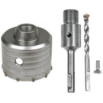 OTWORNICA FREZ DO BETONU MURU 65mm OTWORNICE SDS PLUS KORONKA POD PUSZKĘ
