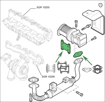 Заглушки EGR 1.9 TiD SAAB 9-3 9-5 150KM Z19DTH