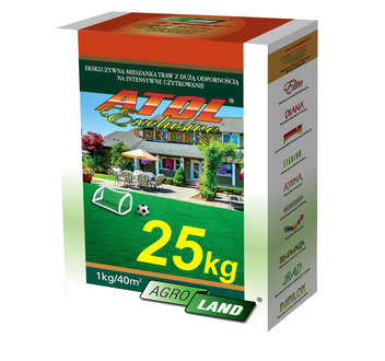 AgroLand trawa ATOL Exclusive Green 25kg na 1000m2