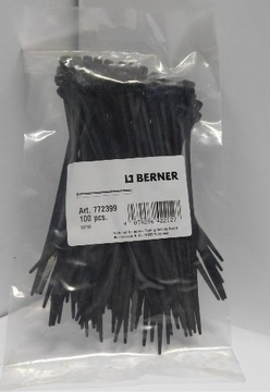 Opaska kablowa 2,5X100mm Berner 100szt/op MOCNE