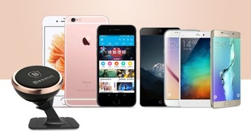 АВТОМОБИЛЬНЫЙ ДЕРЖАТЕЛЬ BASEUS ДЛЯ ТЕЛЕФОНА НА ПАНЕЛИ КОКПИТА + ПЛАСТИНЫ