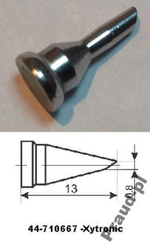 Grot 44-710667 Xytronic typu walec ścięty, 0,8 mm