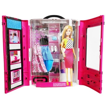 Barbie Modna Szafa Walizka Fashionistas DMT57