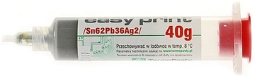 Pasta lutownicza EASY PRINT Sn62Pb36Ag2 __ 40g