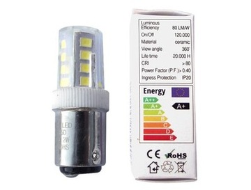 Żarówka LED do maszyn domowych - 230 V, 2 W, BA15D