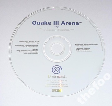 QUAKE 3 / III ARENA jak Nowa na SEGA DREAMCAST