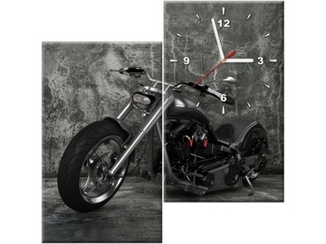 Zegar na ścianę 60x60 Motor Motocykl Obraz zegarem