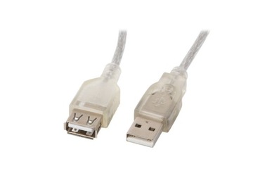 Kabel przedłużacz USB 2.0 1.8m Lanberg