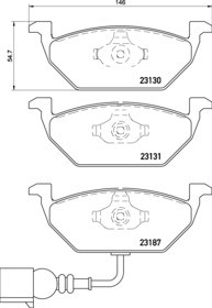 ПЕРЕДНИЕ ДИСКИ TEXTAR НАКЛАДКИ VW BORA GOLF IV POLO