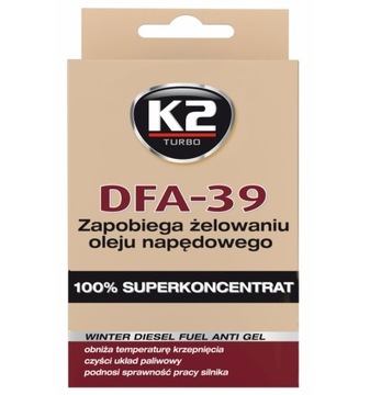 K2 DFA-39 50ml DEPRESATOR DO PALIWA DIESEL ZIMOWY