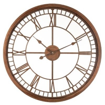 Zegar 67 cm rustykalny ażurowy metal D70 LOFT