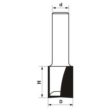 Прямая двухдисковая концевая фреза с ЧПУ D=10xH=30/d=12