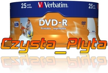 Verbatim DVD-R x16 ДЛЯ ПЕЧАТИ ФОТОГРАФИЙ C-25 W-wa