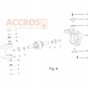 Корпус нижнего шкворня Zetor CI128903 122264