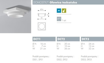 ТОСКАНСКАЯ ГОЛОВКА DOMOSTYL DCT2 100 x 260 мм