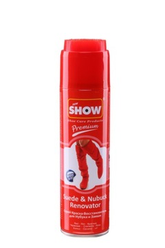 SHOW Farba pasta spray czerwona do zamszu nubuku butów 250ml kolor czerwony