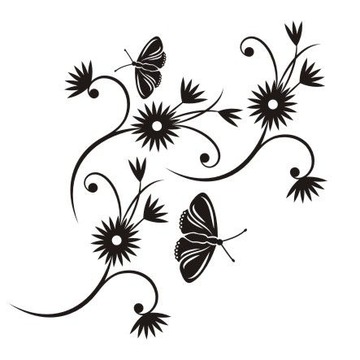 Naklejka na ścianę ścienna - Motylkowa fantazja 39