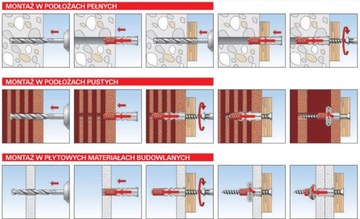 Дюбеля FISCHER DUOPOWER + шуруп 12x60 10 шт. Дюбели для бетона