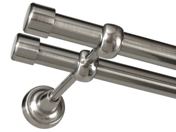KARNISZE MODERN KARNISZ METAL PODWÓJNY 19+19 / 480