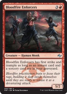 MTG 2x Bloodfire Enforcers (Uncommon)