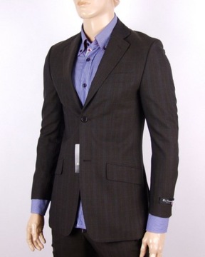 BEN SHERMAN PHANTOM BROWN CHECKERED WOOLEN SUIT