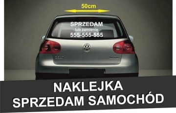 NAKLEJKA SPRZEDAM SAMOCHÓD naklejki na auto