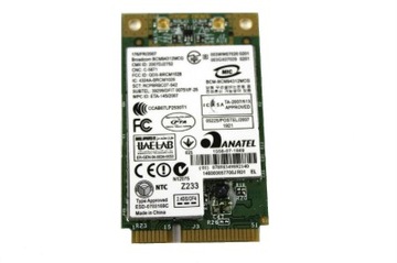 Wi-Fi BROADCOM BCM94312MCG M348H X596H Dell